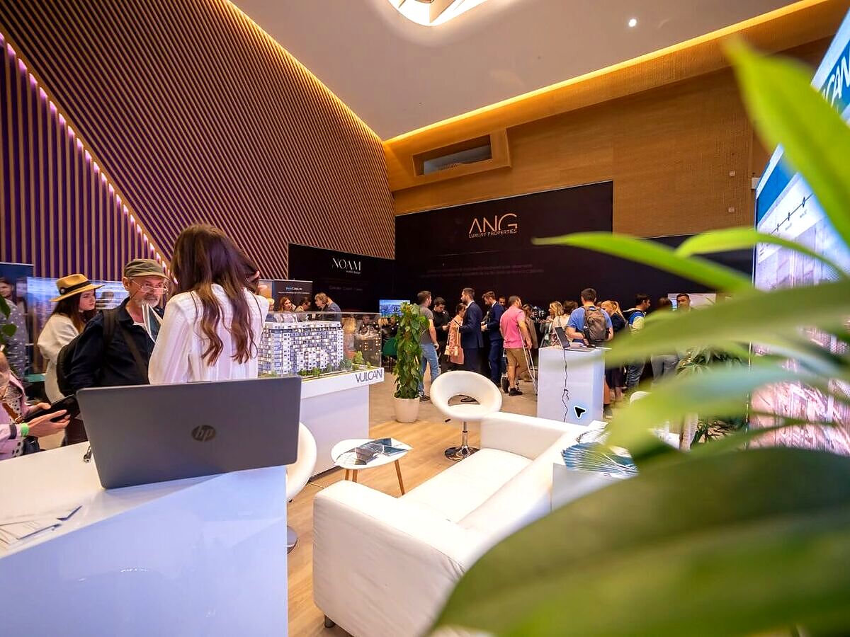 Vedere de ansamblu a zonei expoziționale Imobiliarium