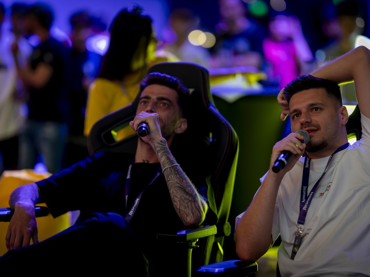 Participants in the gaming area at RESPAWN
